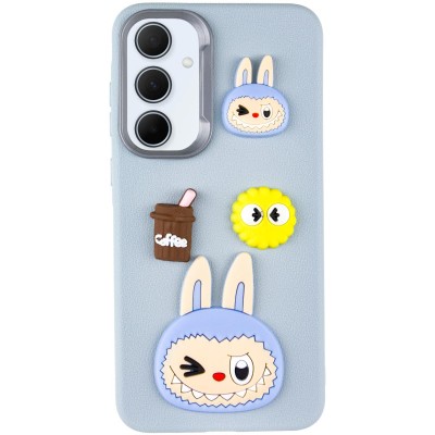 Чохол TPU Leather Toys для Samsung Galaxy A36 5G / A56 5G Labubu / Blue Чохол TPU Leather Toys для Samsung Galaxy A36 5G / A56 5G Labubu / Blue