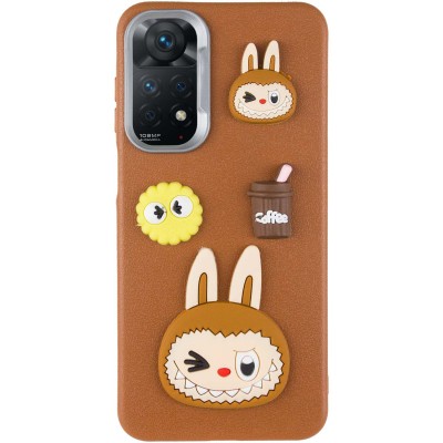 Чохол TPU Leather Toys для Xiaomi Redmi Note 11 Pro 4G/5G / 12 Pro 4G Labubu / Brown Чохол TPU Leather Toys для Xiaomi Redmi Note 11 Pro 4G/5G / 12 Pro 4G Labubu / Brown
