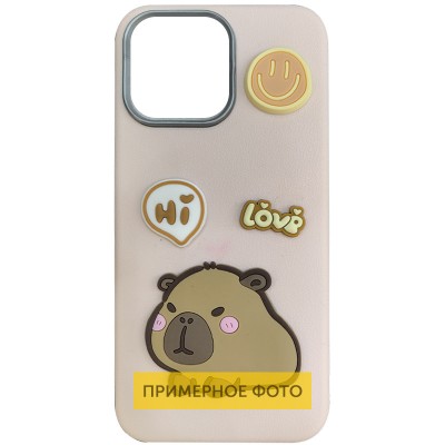 Чохол TPU Leather Toys для Xiaomi Redmi Note 14 Pro 4G Capybara / Pink Чохол TPU Leather Toys для Xiaomi Redmi Note 14 Pro 4G Capybara / Pink