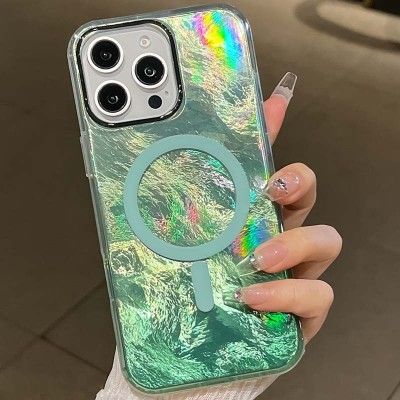 Чохол TPU Shiny Mountain (MagFit) для Apple iPhone 16 Pro (6.3") Green Чохол TPU Shiny Mountain (MagFit) для Apple iPhone 16 Pro (6.3") Green