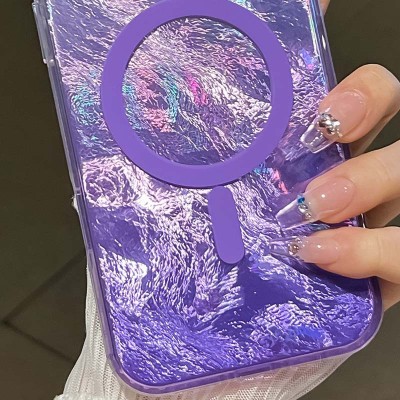 Чохол TPU Shiny Mountain (MagFit) для Apple iPhone 16e (6.1") Purple