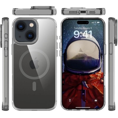 Чохол TPU Space Case Apex with MagSafe для Apple iPhone 13 / 14 / 15 (6.1") Grey Чохол TPU Space Case Apex with MagSafe для Apple iPhone 13 / 14 / 15 (6.1") Grey