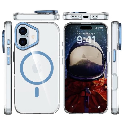 Чохол TPU Space Case Apex with MagSafe для Apple iPhone 16 (6.1") Navy Blue