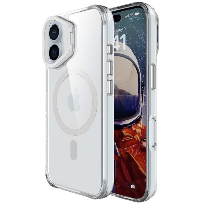 Чохол TPU Space Case Apex with MagSafe для Apple iPhone 16 (6.1") Silver Чохол TPU Space Case Apex with MagSafe для Apple iPhone 16 (6.1") Silver