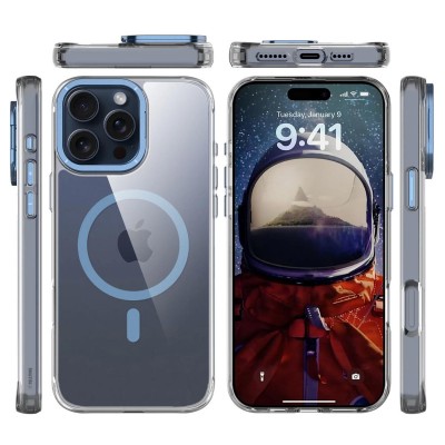 Чохол TPU Space Case Apex with MagSafe для Apple iPhone 16 Pro (6.3") Navy Blue Чохол TPU Space Case Apex with MagSafe для Apple iPhone 16 Pro (6.3") Navy Blue