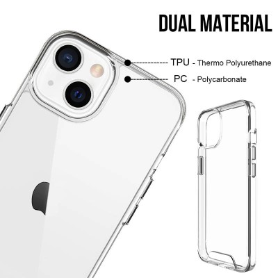 Чохол TPU Space Case transparent для Apple iPhone 14 Plus (6.7") Прозорий Чохол TPU Space Case transparent для Apple iPhone 14 Plus (6.7") Прозорий