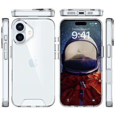 Чохол TPU Space Case transparent для Apple iPhone 16 (6.1") Прозорий Чохол TPU Space Case transparent для Apple iPhone 16 (6.1") Прозорий