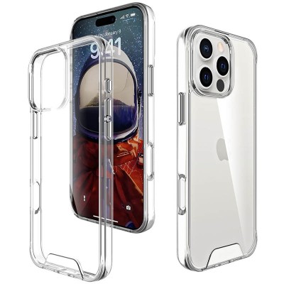 Чохол TPU Space Case transparent для Apple iPhone 16 Pro (6.3") Прозорий Чохол TPU Space Case transparent для Apple iPhone 16 Pro (6.3") Прозорий