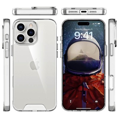 Чохол TPU Space Case transparent для Apple iPhone 16 Pro (6.3") Прозорий Чохол TPU Space Case transparent для Apple iPhone 16 Pro (6.3") Прозорий