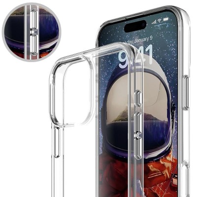Чохол TPU Space Case transparent для Apple iPhone 16 Pro (6.3") Прозорий Чохол TPU Space Case transparent для Apple iPhone 16 Pro (6.3") Прозорий