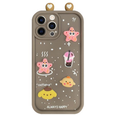 Чохол TPU Toys Case with Ears для Apple iPhone 11 Pro (5.8") Brown Чохол TPU Toys Case with Ears для Apple iPhone 11 Pro (5.8") Brown