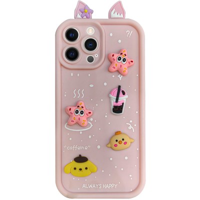 Чохол TPU Toys Case with Ears для Apple iPhone 12 Pro (6.1") Light Pink Чохол TPU Toys Case with Ears для Apple iPhone 12 Pro (6.1") Light Pink