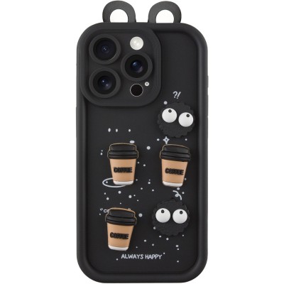 Чохол TPU Toys Case with Ears для Apple iPhone 13 Pro Max (6.7") Black Чохол TPU Toys Case with Ears для Apple iPhone 13 Pro Max (6.7") Black