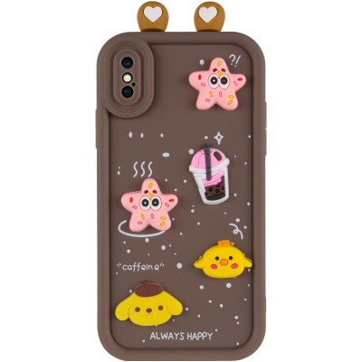 Чохол TPU Toys Case with Ears для Apple iPhone X / XS (5.8") Brown Чохол TPU Toys Case with Ears для Apple iPhone X / XS (5.8") Brown