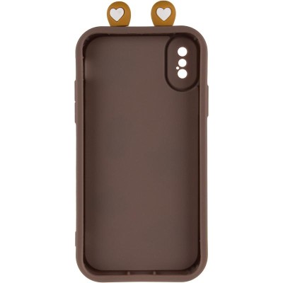 Чохол TPU Toys Case with Ears для Apple iPhone X / XS (5.8") Brown Чохол TPU Toys Case with Ears для Apple iPhone X / XS (5.8") Brown