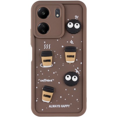 Чохол TPU Toys Case для Xiaomi Redmi 13C / Poco C65 Brown / Always Happy Чохол TPU Toys Case для Xiaomi Redmi 13C / Poco C65 Brown / Always Happy