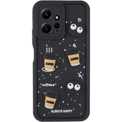 Чохол TPU Toys Case для Xiaomi Redmi Note 12 4G Black / Always Happy