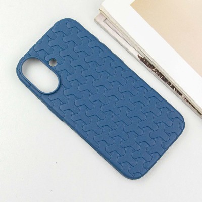 Чохол TPU Weaving для Apple iPhone 16 (6.1") Blue Чохол TPU Weaving для Apple iPhone 16 (6.1") Blue