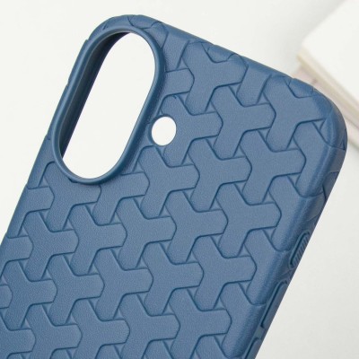 Чохол TPU Weaving для Apple iPhone 16 (6.1") Blue Чохол TPU Weaving для Apple iPhone 16 (6.1") Blue