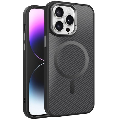 Чохол TPU+PC Carbon Mirage with MagSafe для Apple iPhone 15 Pro (6.1") Black Чохол TPU+PC Carbon Mirage with MagSafe для Apple iPhone 15 Pro (6.1") Black