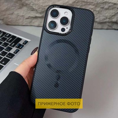 Чохол TPU+PC Carbon Mirage with MagSafe для Apple iPhone 16 (6.1") Black Чохол TPU+PC Carbon Mirage with MagSafe для Apple iPhone 16 (6.1") Black