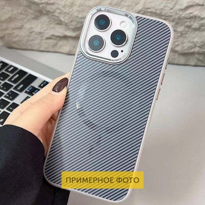 Чохол TPU+PC Carbon Mirage with MagSafe для Apple iPhone 16 (6.1") Grey Чохол TPU+PC Carbon Mirage with MagSafe для Apple iPhone 16 (6.1") Grey