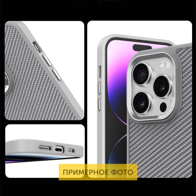 Чохол TPU+PC Carbon Mirage with MagSafe для Apple iPhone 16 (6.1") Grey Чохол TPU+PC Carbon Mirage with MagSafe для Apple iPhone 16 (6.1") Grey