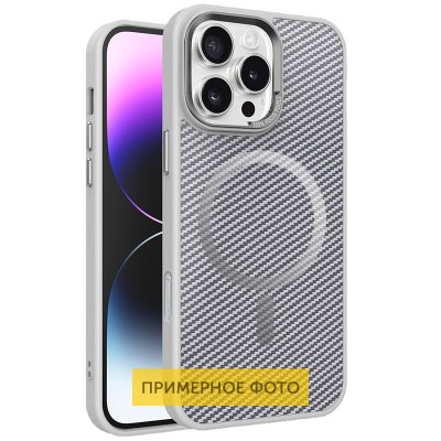 Чохол TPU+PC Carbon Mirage with MagSafe для Apple iPhone 16 Plus (6.7") Grey Чохол TPU+PC Carbon Mirage with MagSafe для Apple iPhone 16 Plus (6.7") Grey