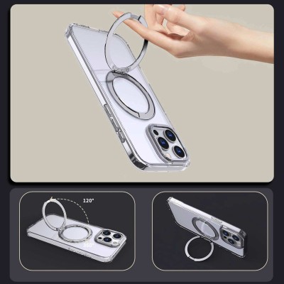 Чохол TPU+PC Empire with MagSafe and Ring для Apple iPhone 15 Pro (6.1") Clear Чохол TPU+PC Empire with MagSafe and Ring для Apple iPhone 15 Pro (6.1") Clear