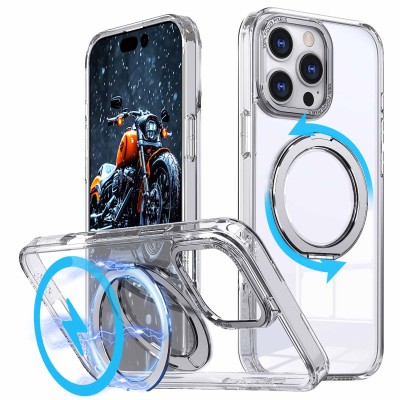 Чохол TPU+PC Empire with MagSafe and Ring для Apple iPhone 16 Pro Max (6.9") Clear Чохол TPU+PC Empire with MagSafe and Ring для Apple iPhone 16 Pro Max (6.9") Clear
