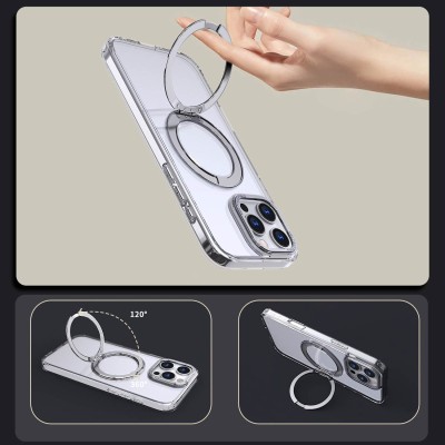 Чохол TPU+PC Empire with MagSafe and Ring для Apple iPhone 16 Pro Max (6.9") Clear Чохол TPU+PC Empire with MagSafe and Ring для Apple iPhone 16 Pro Max (6.9") Clear