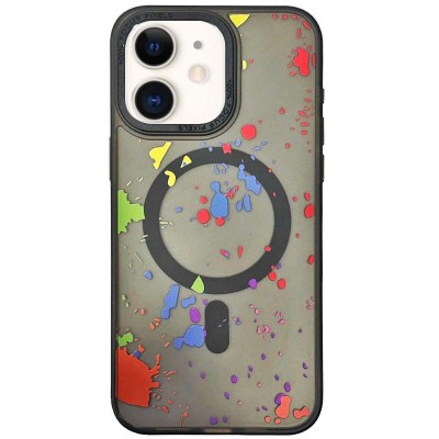 Чохол TPU+PC Flush with MagSafe для Apple iPhone 11 (6.1") Titanium black Чохол TPU+PC Flush with MagSafe для Apple iPhone 11 (6.1") Titanium black