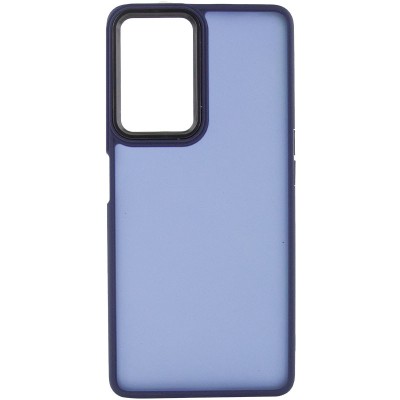 Чохол TPU+PC Lyon Frosted для Oppo A96 Navy Blue Чохол TPU+PC Lyon Frosted для Oppo A96 Navy Blue