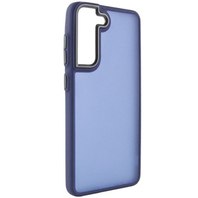 Чохол TPU+PC Lyon Frosted для Samsung Galaxy S21 FE Navy Blue Чохол TPU+PC Lyon Frosted для Samsung Galaxy S21 FE Navy Blue