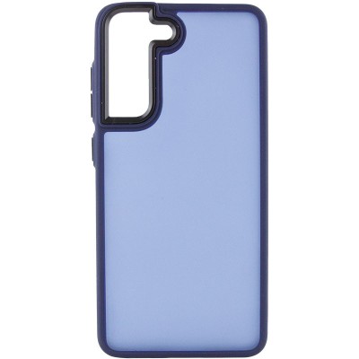 Чохол TPU+PC Lyon Frosted для Samsung Galaxy S21 FE Navy Blue Чохол TPU+PC Lyon Frosted для Samsung Galaxy S21 FE Navy Blue