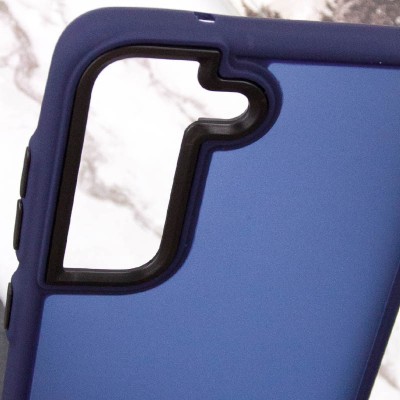 Чохол TPU+PC Lyon Frosted для Samsung Galaxy S21 FE Navy Blue Чохол TPU+PC Lyon Frosted для Samsung Galaxy S21 FE Navy Blue