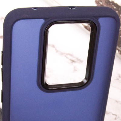 Чохол TPU+PC Lyon Frosted для Xiaomi Redmi Note 9 / Redmi 10X Navy Blue Чохол TPU+PC Lyon Frosted для Xiaomi Redmi Note 9 / Redmi 10X Navy Blue
