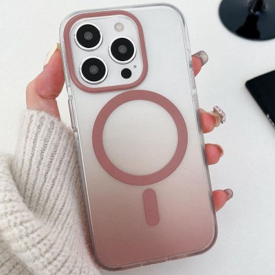 Чохол TPU+PC Phantom with MagSafe для Apple iPhone 16 Pro (6.3") Rose Gold