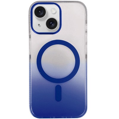 Чохол TPU+PC Phantom with MagSafe для Apple iPhone 15 (6.1") Blue Чохол TPU+PC Phantom with MagSafe для Apple iPhone 15 (6.1") Blue