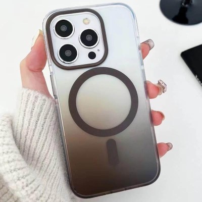 Чохол TPU+PC Phantom with MagSafe для Apple iPhone 16 Pro (6.3") Grey