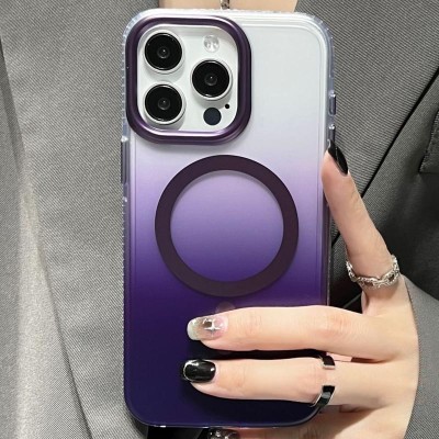 Чохол TPU+PC Shadow with MagSafe для Apple iPhone 14 Pro (6.1") Purple