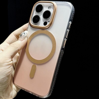 Чохол TPU+PC Shadow with MagSafe для Apple iPhone 15 Pro Max (6.7") Quicksand gold Чохол TPU+PC Shadow with MagSafe для Apple iPhone 15 Pro Max (6.7") Quicksand gold