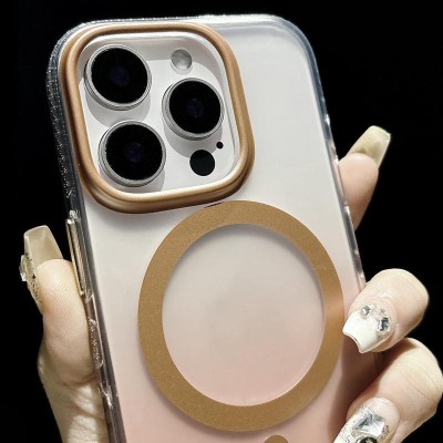 Чохол TPU+PC Shadow with MagSafe для Apple iPhone 15 Pro Max (6.7") Quicksand gold Чохол TPU+PC Shadow with MagSafe для Apple iPhone 15 Pro Max (6.7") Quicksand gold