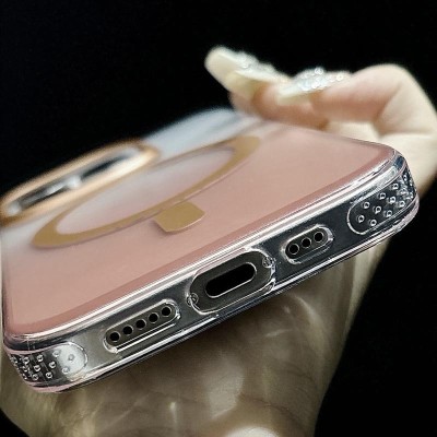 Чохол TPU+PC Shadow with MagSafe для Apple iPhone 15 Pro Max (6.7") Quicksand gold Чохол TPU+PC Shadow with MagSafe для Apple iPhone 15 Pro Max (6.7") Quicksand gold