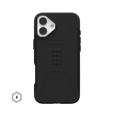 Чохол UAG для iPhone 16 Plus, Civilian Magsafe, Black (114443114040) Чохол UAG для iPhone 16 Plus, Civilian Magsafe, Black (114443114040)