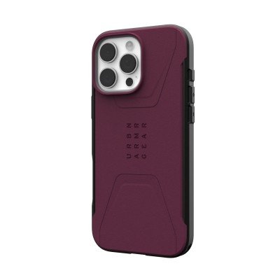 Чохол UAG для iPhone 16 Pro Max, Civilian Magsafe, Bordeaux (114445119049)