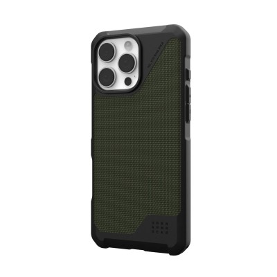 Чохол UAG для iPhone 16 Pro Max, Metropolis LT Magsafe, Kevlar Olive (114453113972)