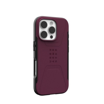 Чохол UAG для iPhone 16 Pro, Civilian Magsafe, Bordeaux (114444119049) Чохол UAG для iPhone 16 Pro, Civilian Magsafe, Bordeaux (114444119049)