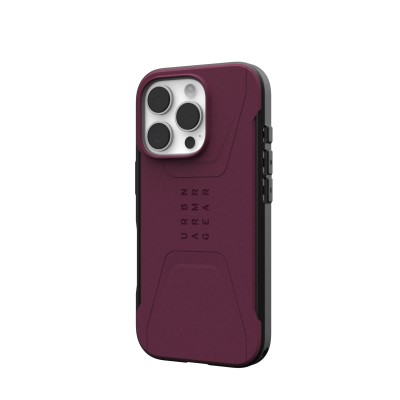 Чохол UAG для iPhone 16 Pro, Civilian Magsafe, Bordeaux (114444119049) Чохол UAG для iPhone 16 Pro, Civilian Magsafe, Bordeaux (114444119049)