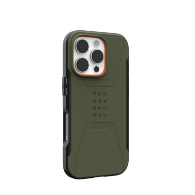Чохол UAG для iPhone 16 Pro, Civilian Magsafe, Olive Drab (114444117272) Чохол UAG для iPhone 16 Pro, Civilian Magsafe, Olive Drab (114444117272)